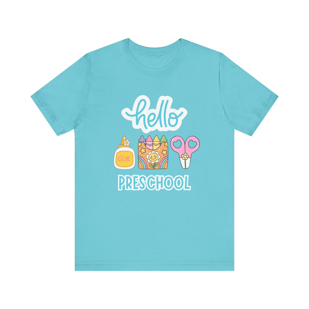 Hello Preschool Teacher Tee