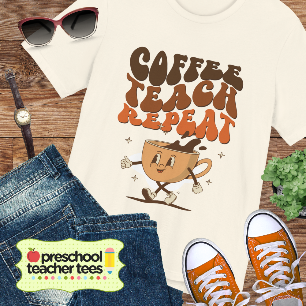 Coffee Teach Repeat T-shirt