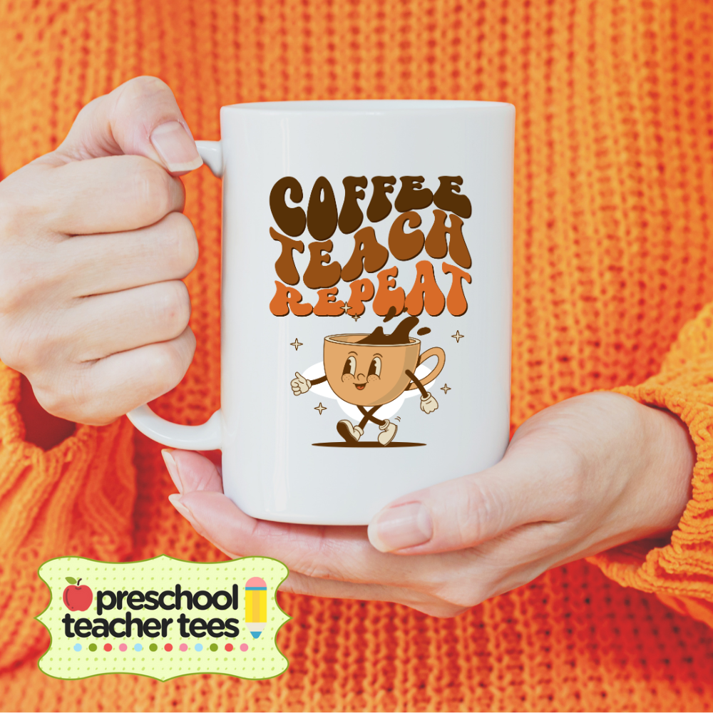 Coffee Teach Repeat Mug (2 sizes)