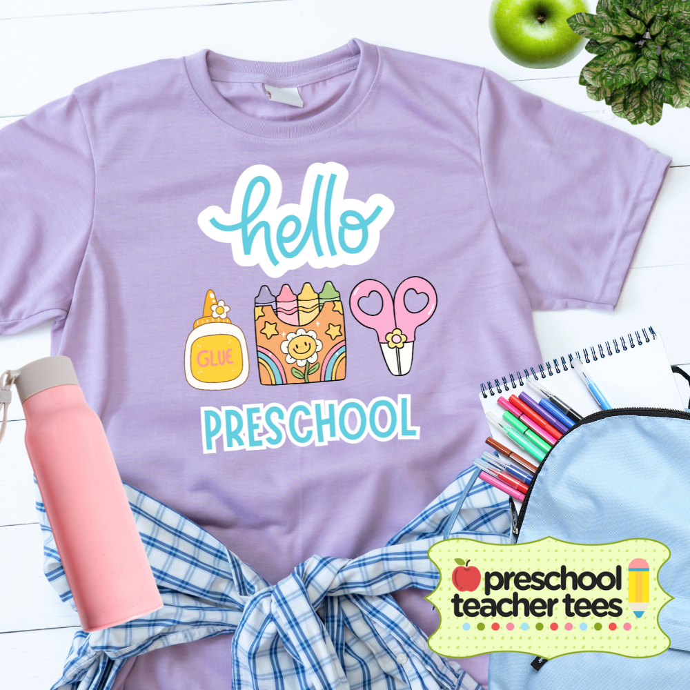 Hello Preschool Teacher Tee