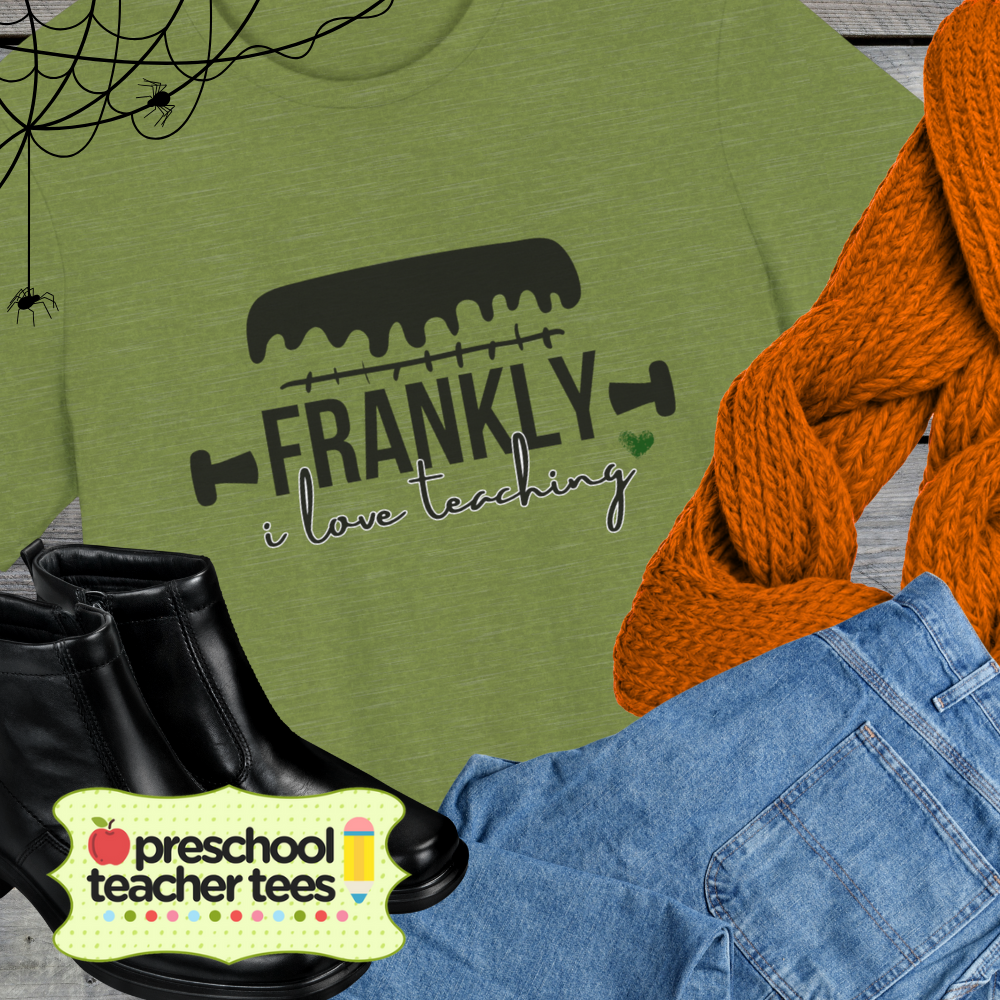 "Frankly I Love Teaching" Halloween Teacher Tee for Fall